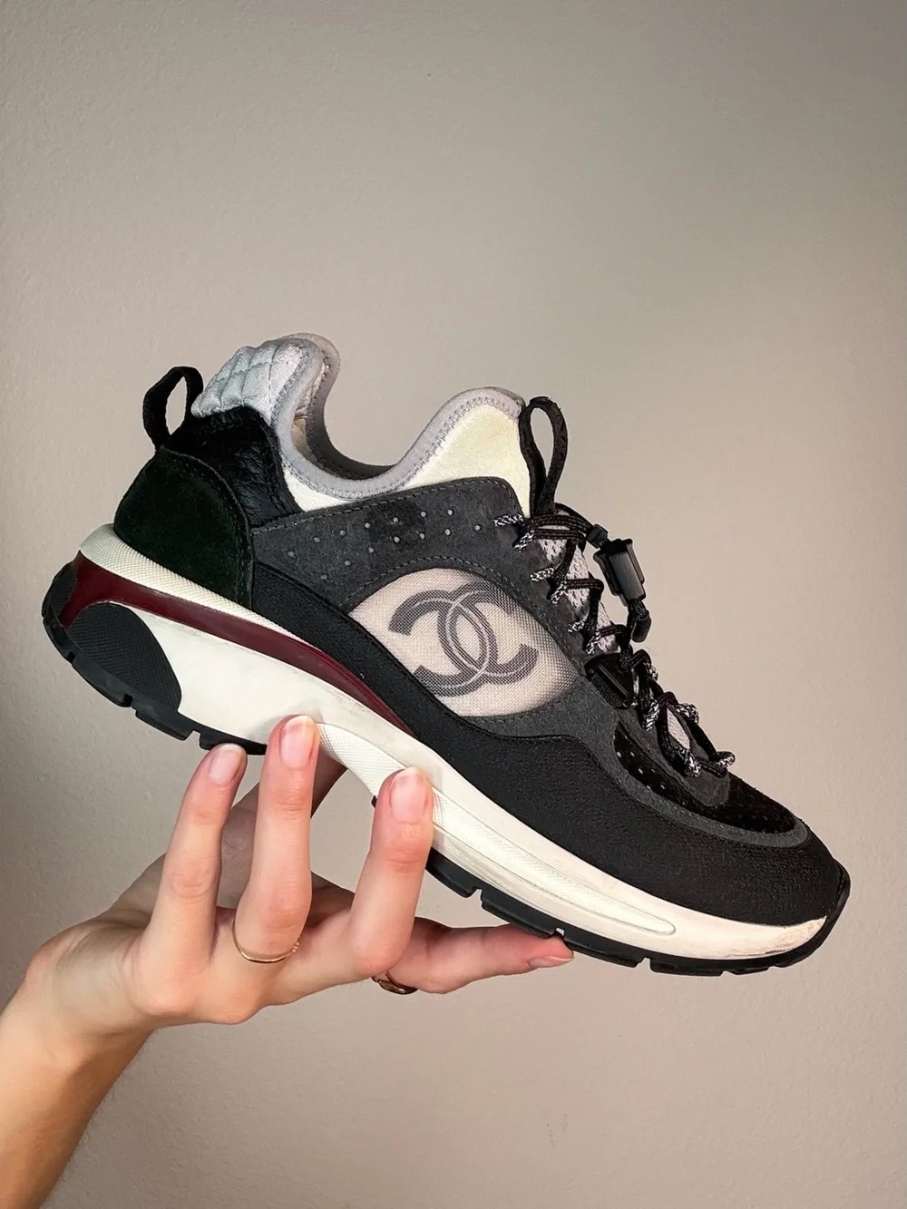 CHANEL black white